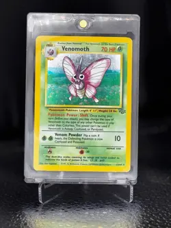 Venomoth Holo Rare 13/64 - Jungle Set - 1999 WOTC Pokemon Card (LP) - Image 1