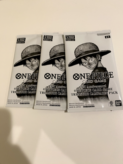 One Piece Card Game 3rd Anniversary Treasure Campaign Promo Pack -3 Packs - Eng. - Image 1