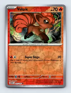 Vulpix SV: Scarlet & Violet 151 Common Reverse Holo 037/165 NM/LP Pokemon Cards - Image 1