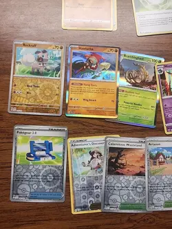 Pokemon Lot 14 Tins Approximately 190 Cards and Other - Image 5