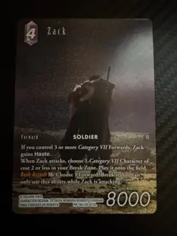 Final Fantasy TCG Opus 25 - Tears Of The Planet -25-073L Zack (Foil) Promo Card - Image 3