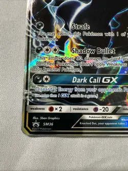 Umbreon GX SM36 Sun & Moon Ultra Rare Holo Promo Pokemon Card LP - Image 5