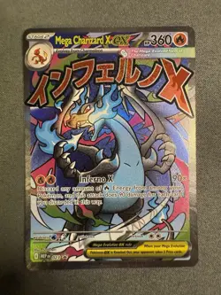 Mega Charizard X EX 023 PROMO Mega Evolution UPC HOLO NM Pokemon Card - Image 2