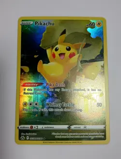 Pikachu GG30/GG70 Crown Zenith Galarian Gallery Full Art Holo NM Pokemon Card - Image 1