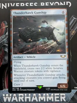 MTG Thunderhawk Gunship Universes Beyond: Warhammer 40000 (40K) Regular NM - Image 1