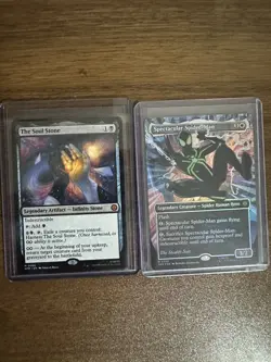 MTG Spider-Man (0238) Borderless Textured Foil The Stealth Suit & The Soul Stone - Image 1