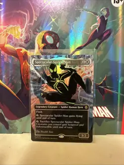 MTG Spider-Man (0238) Borderless Textured Foil The Stealth Suit & The Soul Stone - Image 2