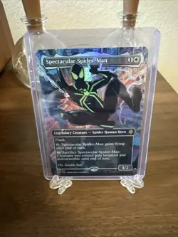 MTG Spider-Man (0238) Borderless Textured Foil The Stealth Suit & The Soul Stone - Image 5