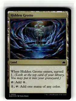 HIDDEN GROTTO Bloomburrow FOIL #254 BLB(NM+)(MTG) - Image 1