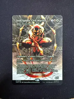 Iron Spider, Civil Warrior (BORDERLESS) Marvel's Spider-Man - Magic/MTG - Image 1