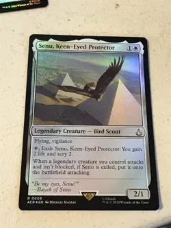 mtg foil Senu Keen-Eyed Protector, Assassin's Creed, unplayed - Image 1