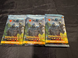 Magic: The Gathering lot of 3 packs of Dominaria United Draft Booster Packs - Image 1