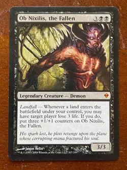 MTG Magic the Gathering Ob Nixilis, The Fallen Zendikar LP - Image 1