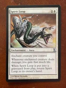 MTG Magic the Gathering Time Spiral Spirit Loop LP/NM - Image 1