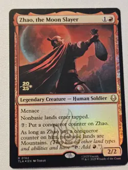 Prerelease FOIL Zhao, The Moon Slayer mtg NM The Last Airbender Rare - Image 1