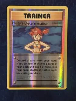 Pokemon Misty's Determination Reverse Holo # 80/108 - XY Evolutions - LP - Image 1