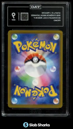 2025 POKEMON MEGA JAPANESE MCDONALD'S PROMO #020/M-P PIKACHU TAG 9 - Image 2