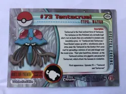 Tentacruel - Topps SPECTRA Chrome Pokemon #73 TV Animation Edition - NM/MINT - Image 2