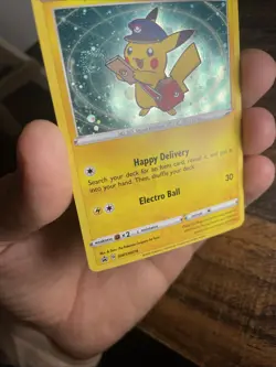 Pokemon Special Delivery Pikachu SWSH074 Pokemon Center Promo - NM w/Swirl - Image 4