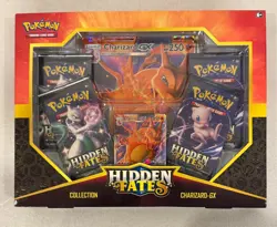 2019 POKEMON HIDDEN FATES CHARIZARD EX COLLECTION BOX SET SEALED W/ 4 PACKS - Image 2