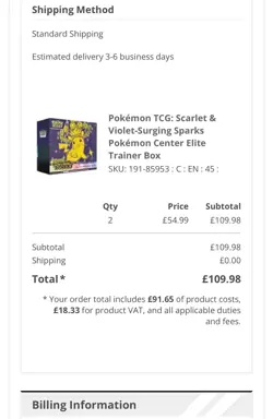 Pokemon TCG - Surging Sparks Pokemon Center - Elite Trainer Box - Sealed ETB - Image 4