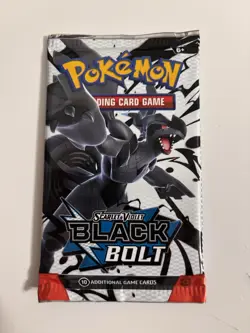 22.8g HEAVY Pokemon Scarlet & Violet Black Bolt Booster Pack New Sealed - Image 2