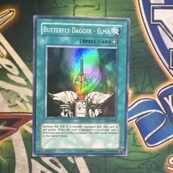Yugioh! Butterfly Dagger - Elma DCR-032 Super Rare Unlimited NM - Image 1