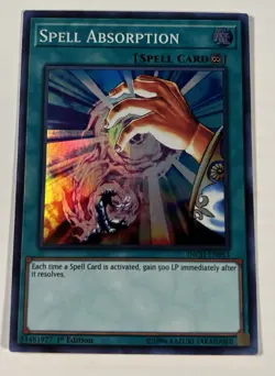 Yu-Gi-Oh Spell Absorption INCH-EN053 1st Edition VLP - Image 1
