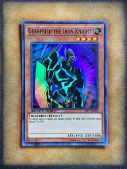 Yugioh Gearfried the Iron Knight STP1-EN009 Speed Duel Super Rare NM - Image 1
