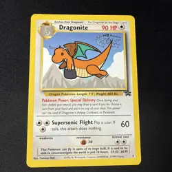 Pokemon Dragonite Card WB Movie Promo, WOTC Stamped #5 HP - Image 1