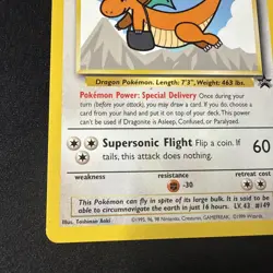 Pokemon Dragonite Card WB Movie Promo, WOTC Stamped #5 HP - Image 5
