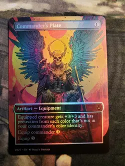 Commander's Plate FOIL Proxy Playtest Card Custom Skull Poster Anime Art Design - Image 5
