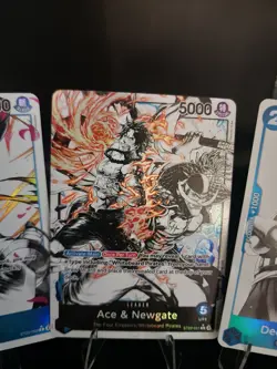 3.X ST22-001 Ace & Newgate, Vista n Decalvan Bros (Alt Art) ONE PIECE Card Eng - Image 4