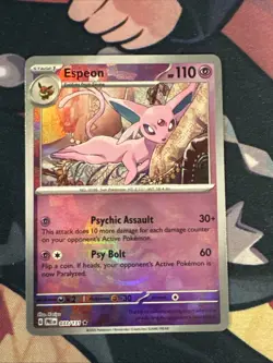 Espeon (Poke Ball Pattern) 033/131 SV: Prismatic Evolutions NM Pokemon Card TCG - Image 1