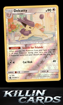 Reverse Holofoil Delcatty 121/168 Pokemon Holo Rare SM - Celestial Storm Card NM - Image 1