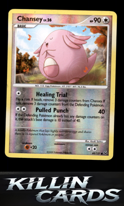 Reverse Holofoil Chansey 69/127 Pokemon Common Platinum Card MP - Image 1