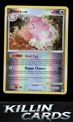 Reverse Holofoil Blissey 5/123 Pokemon Holo Rare Mysterious Treasures Card MP - Image 1