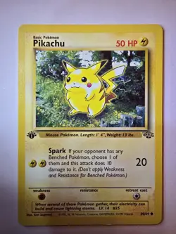 1st Edition Pikachu | 60/64 Jungle Set WOTC | Vintage Pokemon TCG Card NM/LP - Image 1