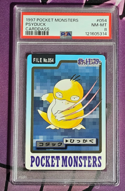 PSA 8 Near Mint! Psyduck #054 Carddass "1997" Japanese *Pocket Monsters Card - Image 1