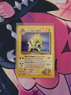 Lt. Surge's Jolteon Gym Challenge 28/132 Regular Card Rare Non-Holo - Image 1