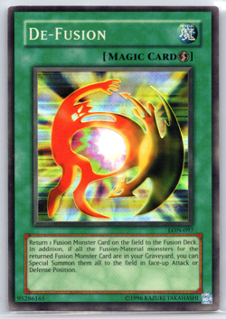 Yugioh De-Fusion LON-097 Super Rare Foil Unlimited Magic Spell Card LP Clean - Image 1