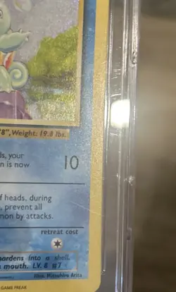 CGC PRISTINE 10 Squirtle 001/034 Trading Card Game Classic Holo (2023) - Image 3