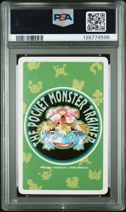 Pokemon Green Bulbasaur Ace of Diamonds Playing Poker Card 1996 PSA 9 MINT - Image 2