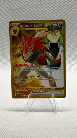 Pokemon TCG N's Zoroark EX Gold Journey Together Card 189/159 NM Condition - Image 3