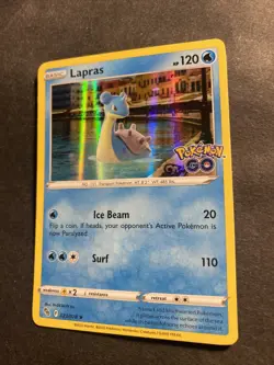 2022 Pokemon Go Set Nintendo Lapras Holo Holographic Card 23 /78 Rare - Image 3