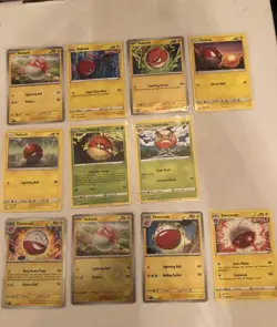 Lot Of 11 Voltorb and Electrode Pokemon Cards - Image 1