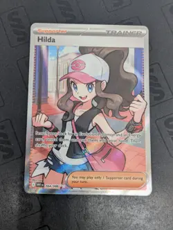 Hilda 164/086 Full Art Ultra Rare SV: White Flare Pokemon TCG Trainer Card - Image 1