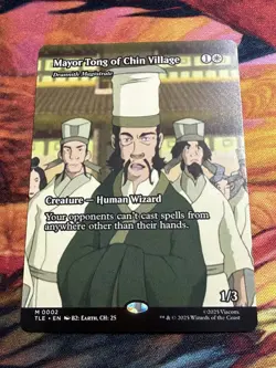Drannith Magistrate - Mayor Tong of Chin Village - Borderless Avatar MTG - Image 3
