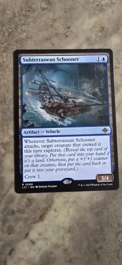 Subterranean Schooner The Lost Caverns of Ixalan Regular Artifact Vehicle Rare - Image 1