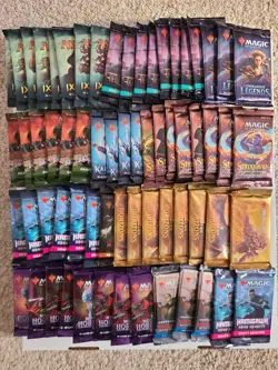 MTG Lot of 65 Magic Booster Packs Chaos Draft Horizons, Commander Legends Strix+ - Image 2